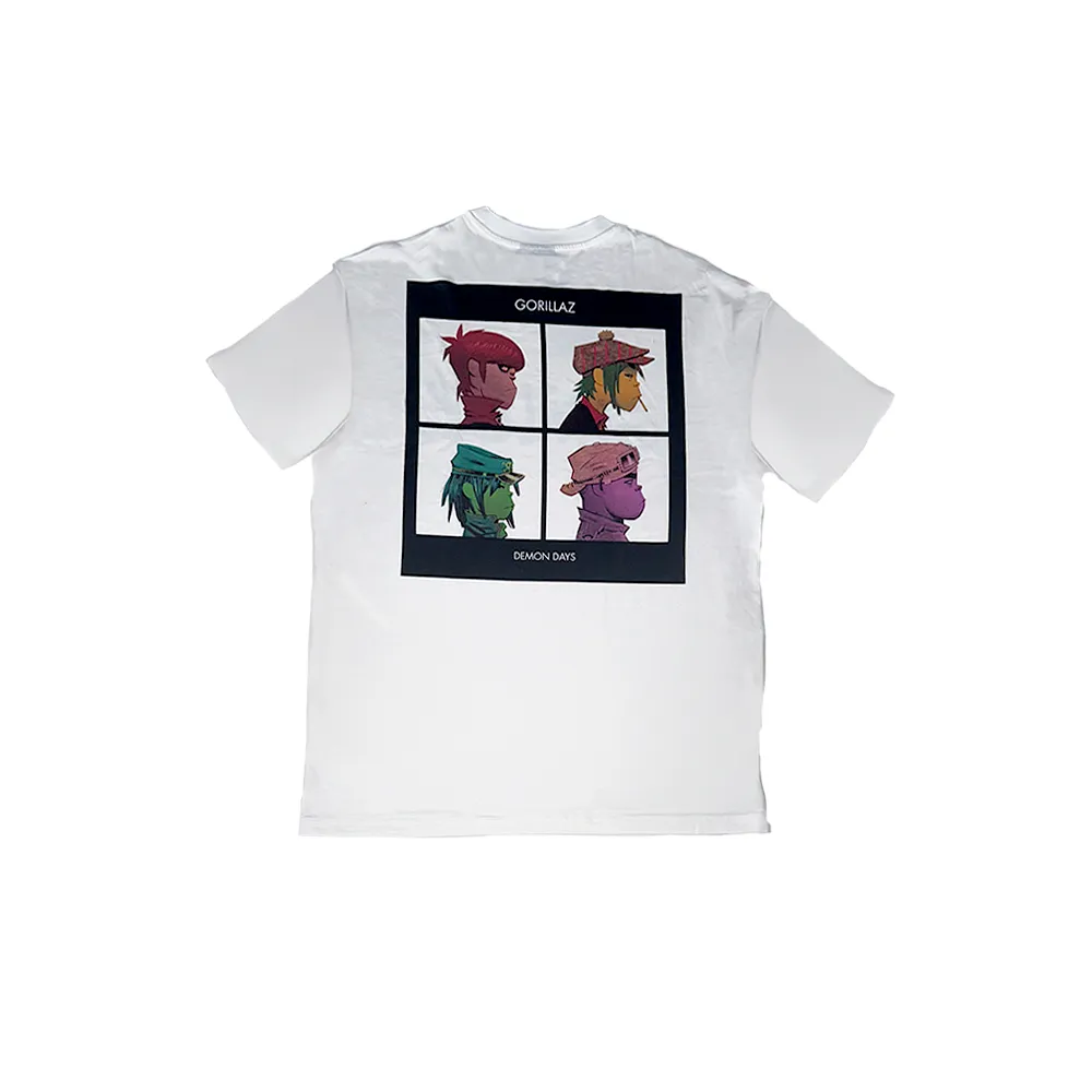 Playera "Gorillaz - Demon Days" Estampado Pecho y Espalda