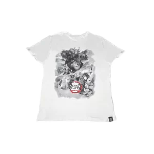 Playera  "Demon Slayer - Batalla en la Villa de los Herreros" Estampado Pecho