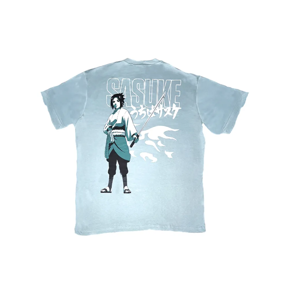 Playera Oversize “Sasuke Uchiha” | Estampado Doble - Imagen 2