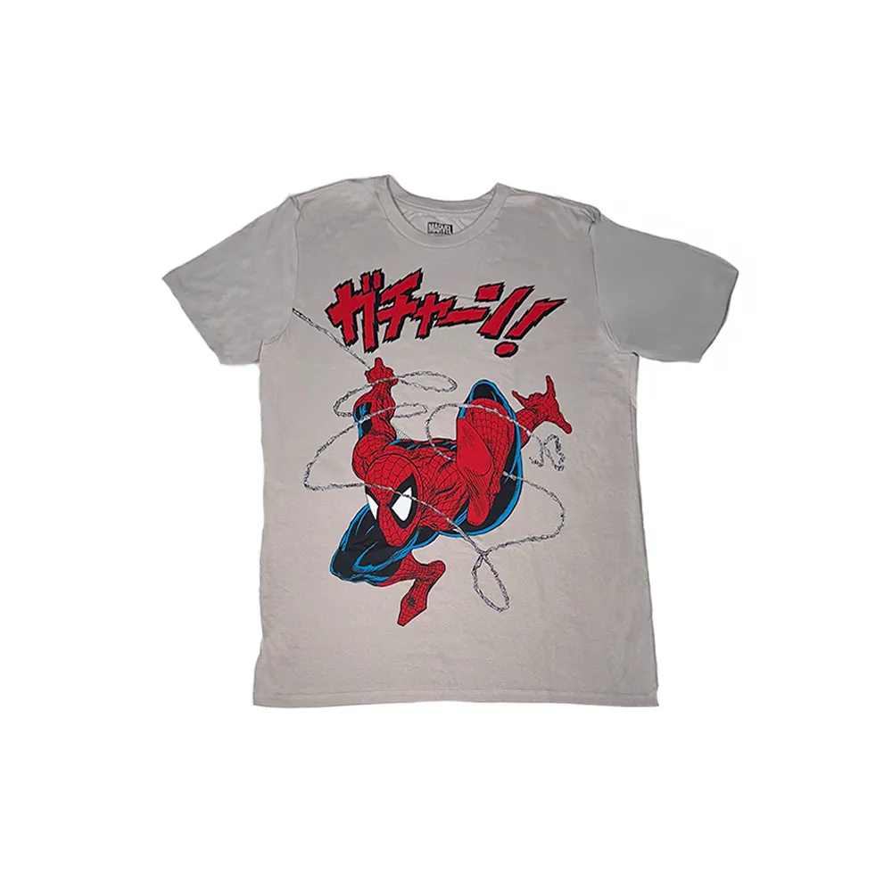 Playera "Spider-Man Kanji" Estampado Pecho