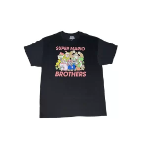 Playera  "Super Mario Bros - Group" Estampado Pecho
